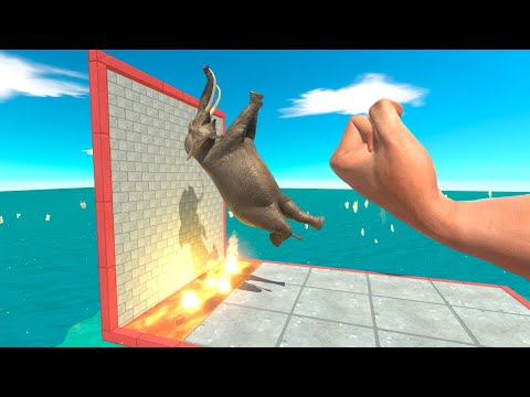 EPIC PUNCH Into Lava - Animal Revolt Battle Simulator