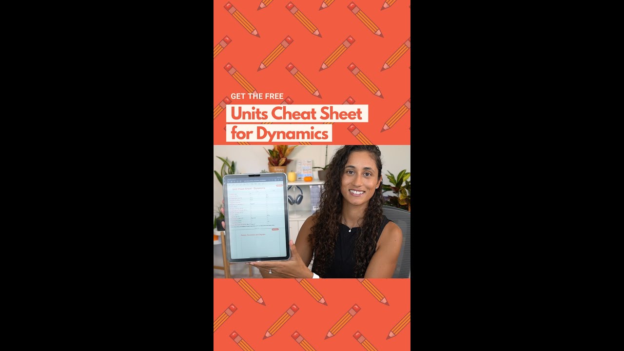 Download your unit cheat sheet for dynamics and get ready for another study session tomorrow