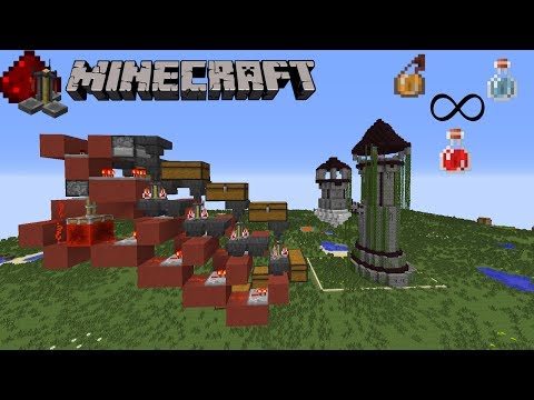 100% automatic potion maker - 500 potions/h - Minecraft redstone tutorial