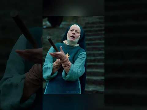 The brave nun didn’t fear the Vikings 😤