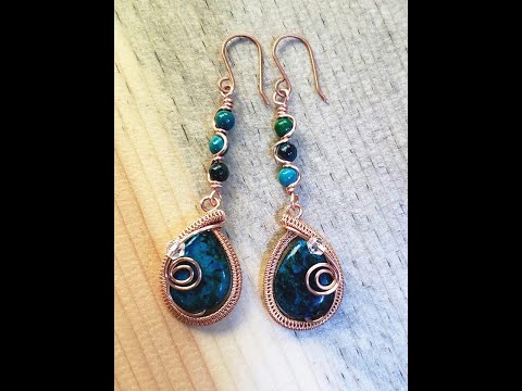 Woven Puff Teardrop Earrings - Cheryl St. Pierre of Majestic Wire Artworks