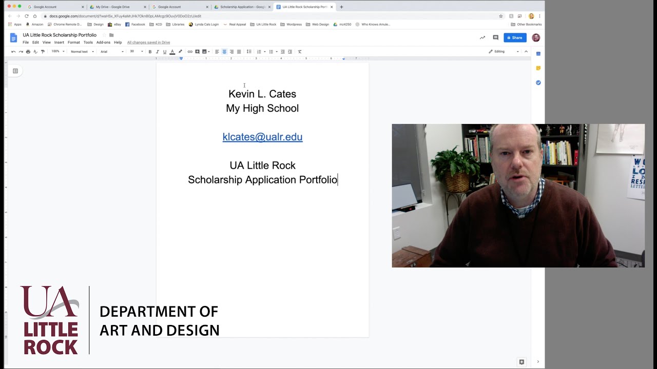 Scholarship Application Portfolio How-To Video