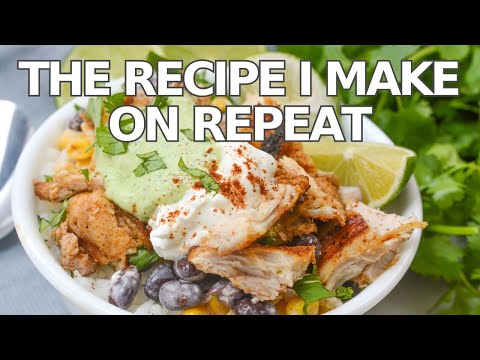 You’ll Want Seconds! | Street Corn Chicken Rice Bowl