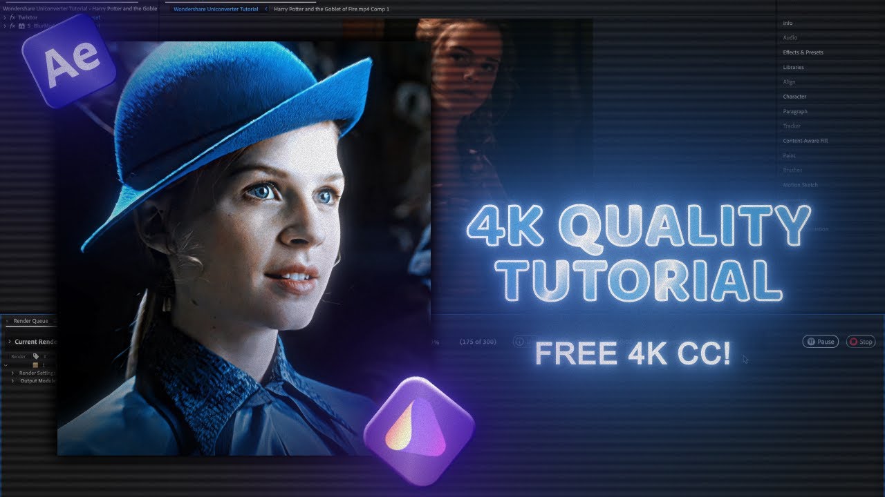 4K Quality | After Effects & Wondershare Uniconverter Tutorial