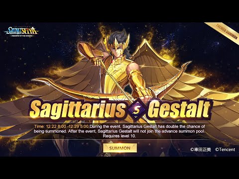 CHEGANDO GESTALT DE SAGITTARIUS + META BATIDA - Saint Seiya : Awakening