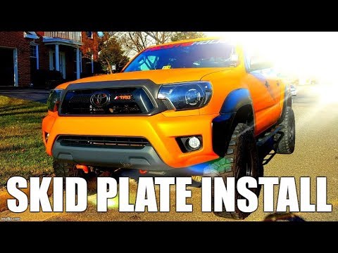 Installing a Front Skid Plate on Your Toyota Tacoma ... ALONE