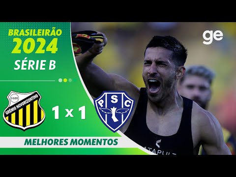 Gols e lances de Novorizontino x Paysandu
