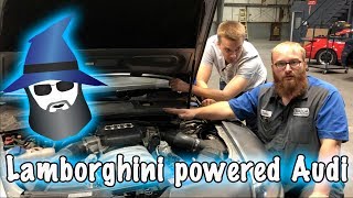 CAR WIZARD fixes a Lamborghini powered Audi S6