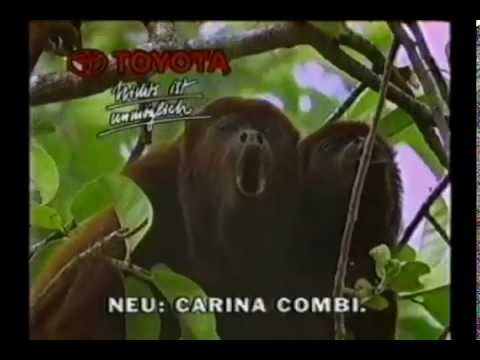 Alle alte Toyota Werbungen - Old Toyota Ads - mit Tiere - with animals, gorilla. Werbefilm. Werbung.