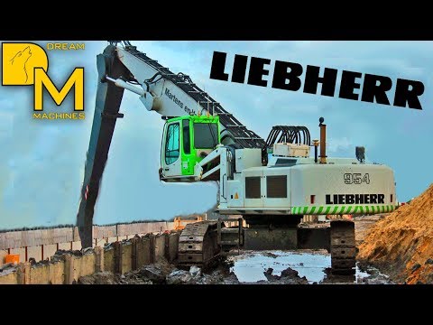 LIEBHERR R954 LONG REACH BAGGER Martens En Van Ooord U-BAHN BAUSTELLE HAMBURG DREAM MACHINES