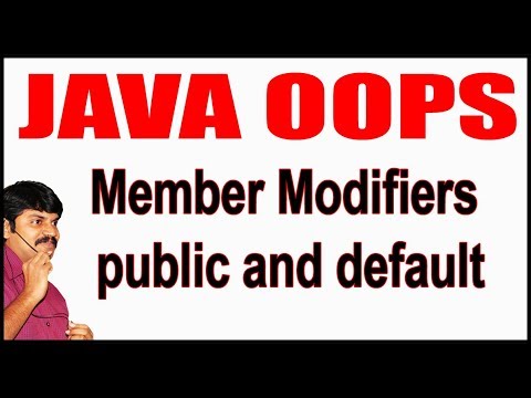 Java Tutorials Java Oops Member Modifiers Public And Default By Durga Sir