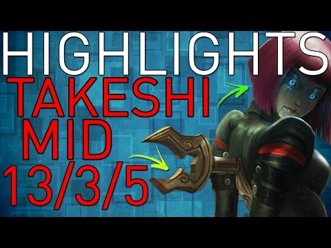 Keyd takeshi - Orianna vs Ahri - LoL BR Master 314LP - Highlights