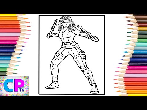 Black Widow Coloring Pages/Black Widow Avengers Coloring/Clarx & Harddope - Castle [NCS Release]