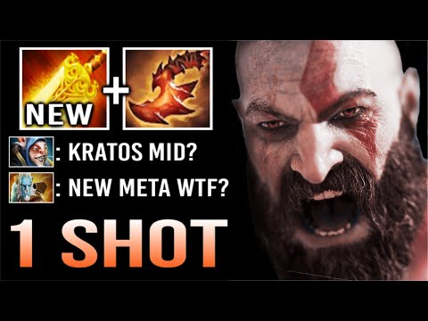 "KRATOS" MID IS BACK! New Meta Radiance Build Counter Meepo PL Non-Stop Gank 1 Shot Kill Imba Dota 2