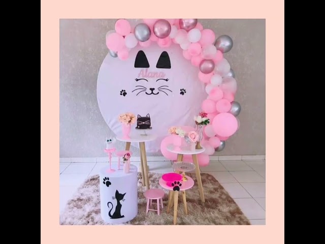 Vídeo relacionado con XJLANTTE 107 piezas de decoraciones para fiestas de cumpleaños de gatos, que incluyen platos para gatos, vasos, mantel, pancarta MEOW para suministros de fiesta de cumpleaños con temática de gatos