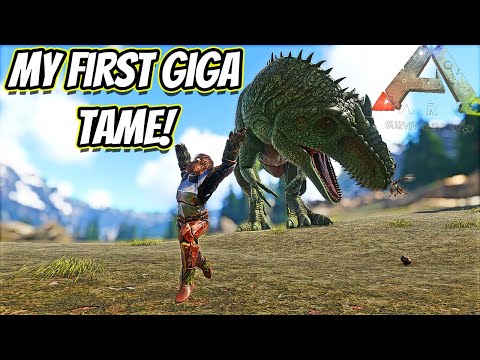 MY FIRST GIGA TAME ALMOST ENDS IN DISASTER!! || Ark Hardcore Ep 39!