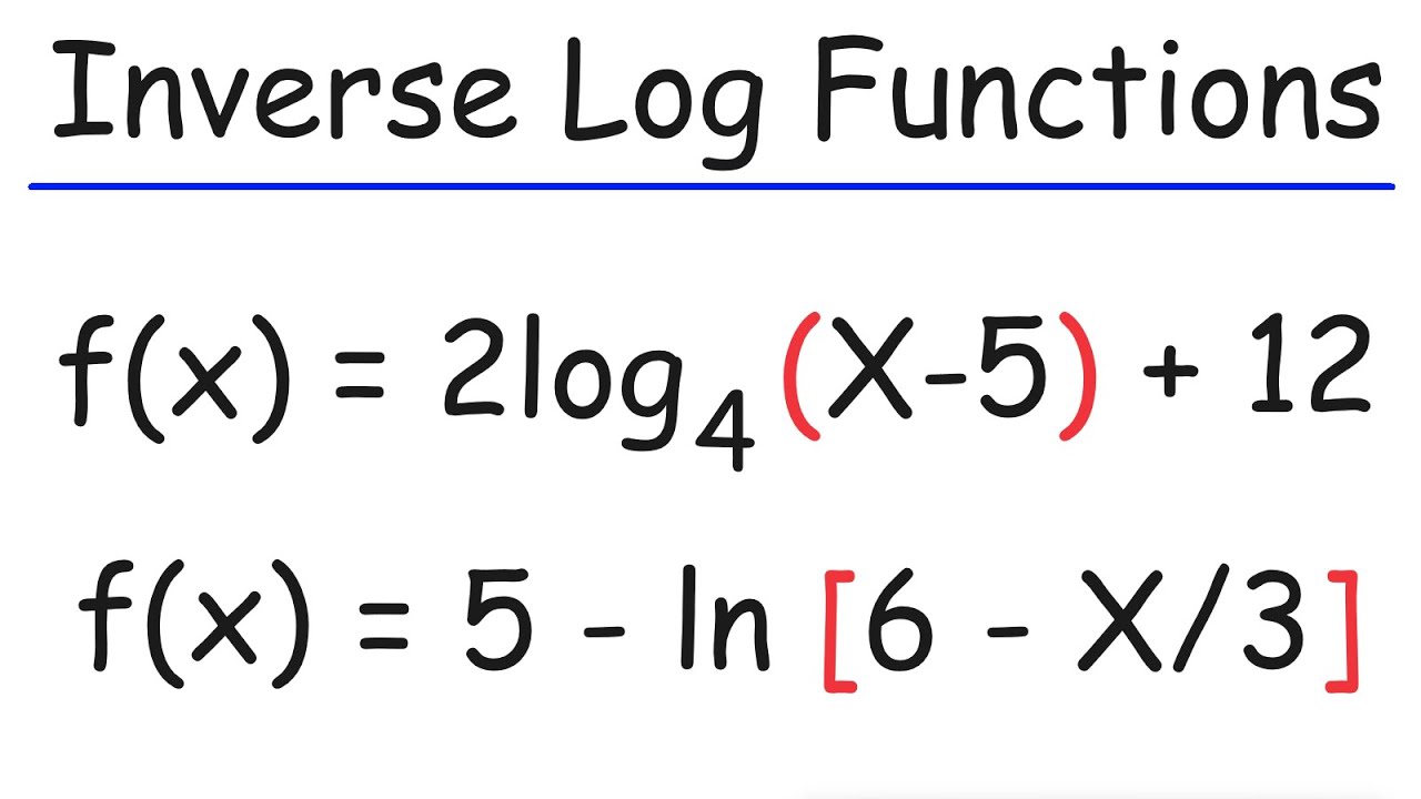 Inverse of Logarithmic Functions - PreCalculus