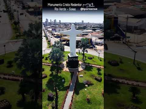RIO VERDE GOIÁS, PROJETO VISÃO AÉREA - MONUMENTO CRISTO REDENTOR.