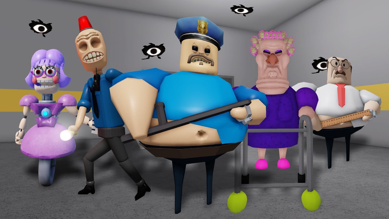 SPEEDRUN In 5 Scary Obby Games From Doors, Grumpy Gran, Barry Prison, Siren Cop, Miss Anitron, Scary