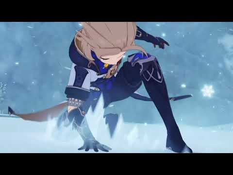 Cryo Albedo vs Everyone l Eula, Amber, Bennet, Traveller - Genshin Impact Shadows Amidst Snowstorms