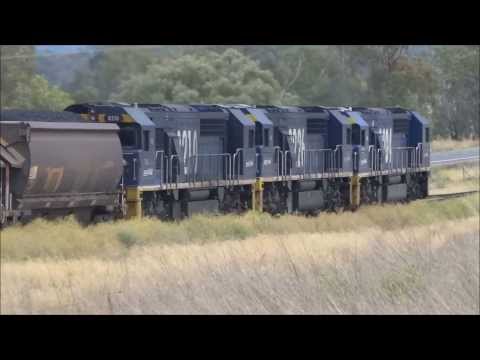 Gunnedah - Triple 82 class locos on the coal.