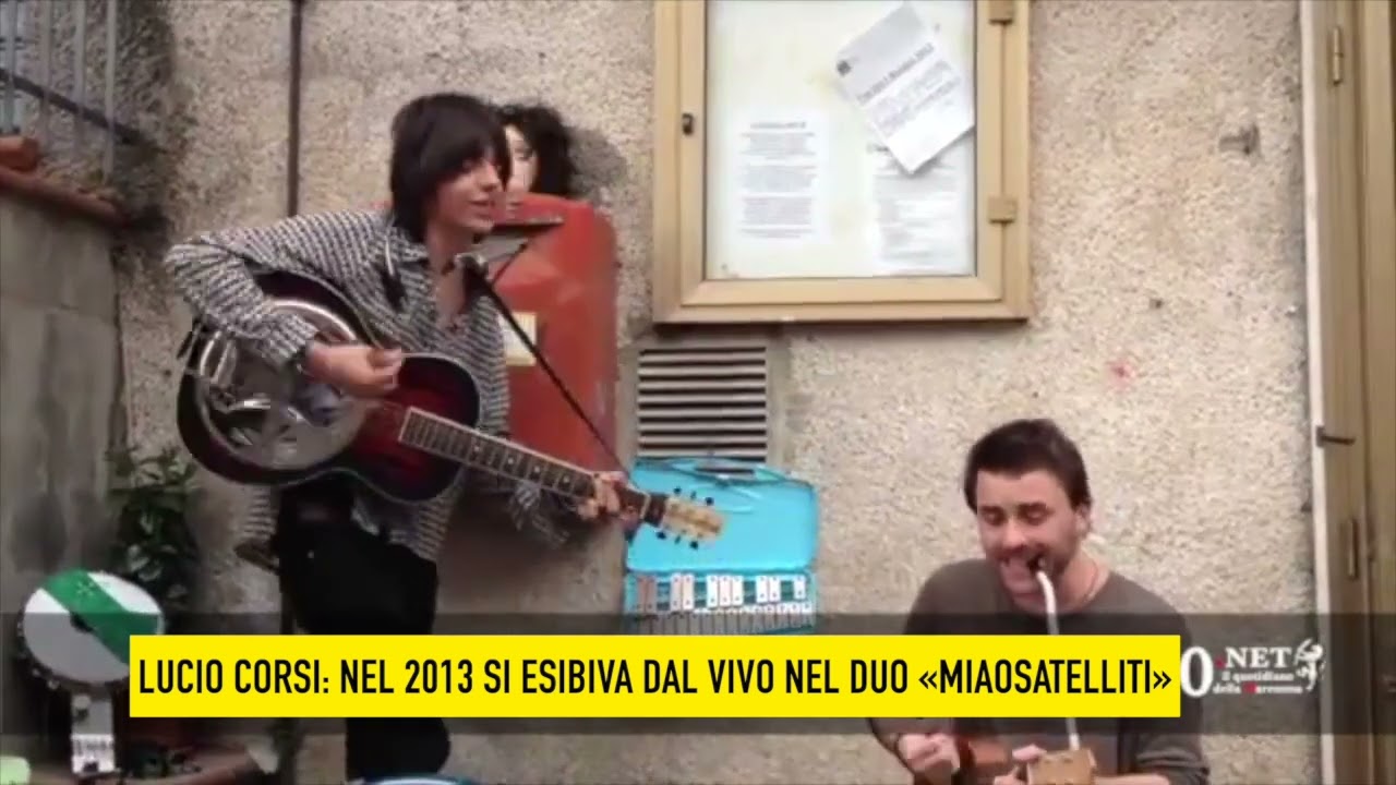 In esclusiva il video di un giovanissimo Lucio Corsi che si esibisce alla festa in piazza con i Miaosatelliti