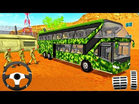 Us Army Bus Driving Simulator Military Coach Transport Games || Android Gameplay
