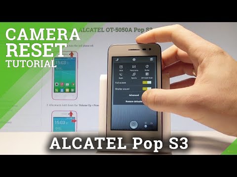 How to Restore Camera Defaults in ALCATEL Pop S3 - Reset Camera |HardReset.Info