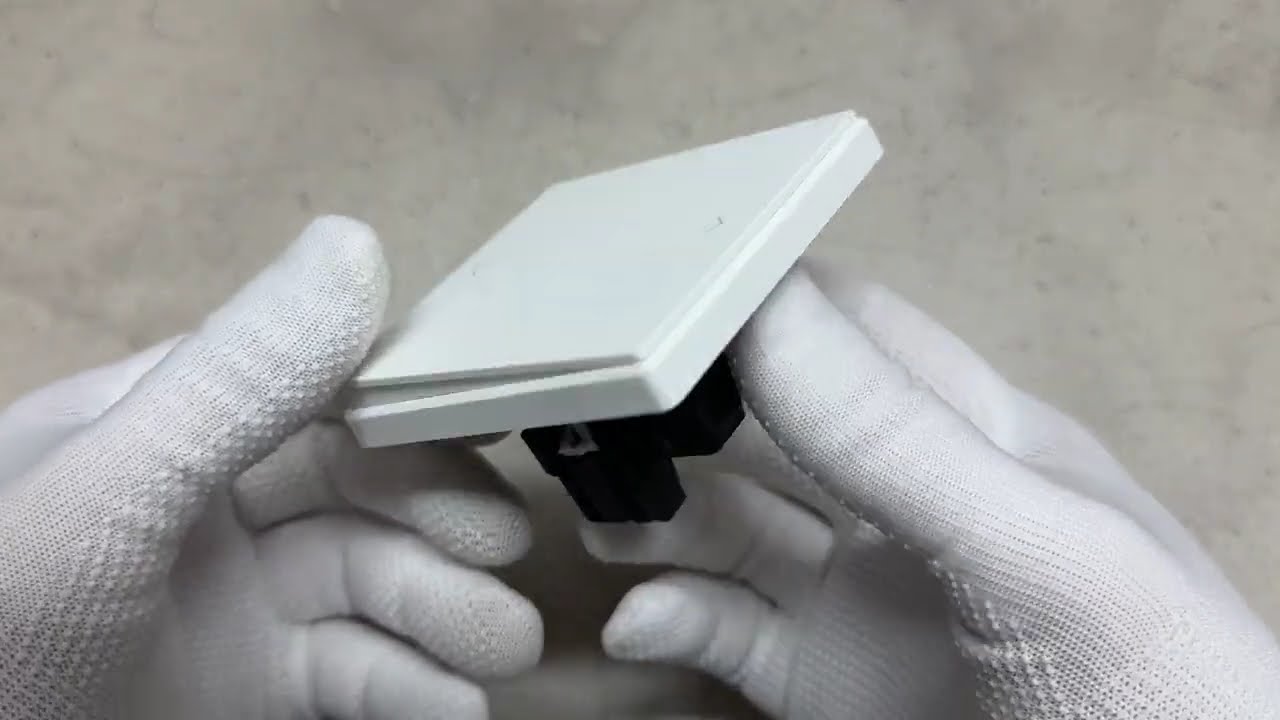 Вимикач одноклавішний прохідний білий матовий VIDEX NOTA (VF-NT-SW1P-WH)