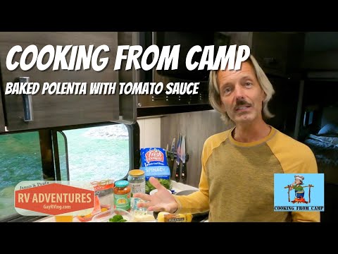 COOKING FROM CAMP | BAKED POLENTA WITH TOMATO SAUCE