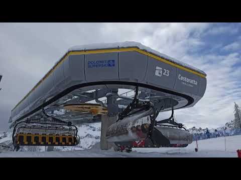 Risalita integrale | Seggiovia 8-CLD Costoratta [LEITNER] Passo Campolongo BZ