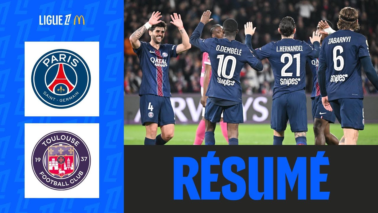 Paris Saint Germain vs Toulouse Highlights