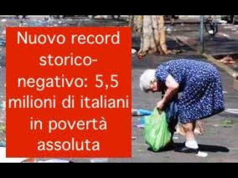 Nuovo record storico-negativo: 5,5 milioni di italiani in povertà assoluta