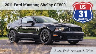 30k-Mile One-Owner 2011 Ford Mustang Shelby GT500 Coupe Overview