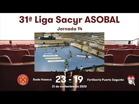 31ª Liga Sacyr ASOBAL J14: Bada Huesca - Fertiberia Puerto Sagunto 23-19
