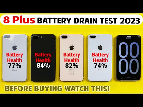 Testing Different Battery Health of 8 Plus in 2023 - iPhone 8 Plus Battery Life Drain Test in 2023