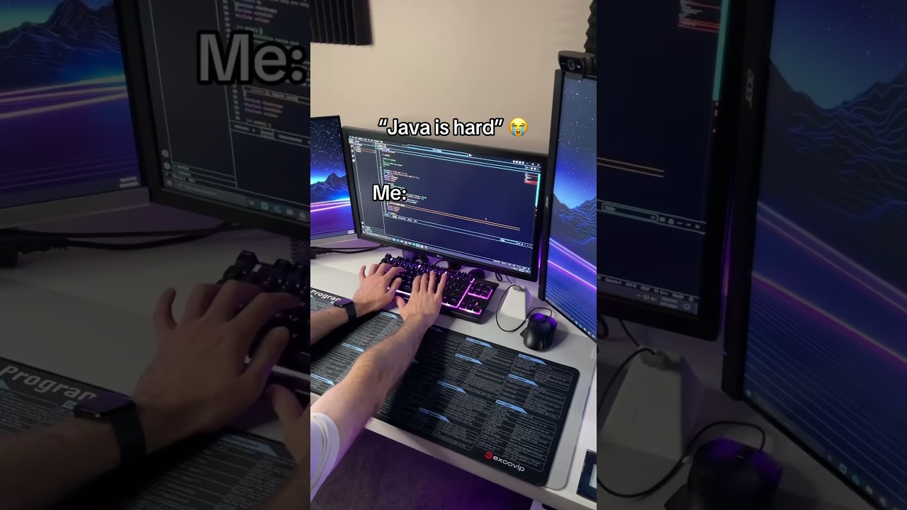 Not with this desk pad 😁 #computer #coding #programming #java