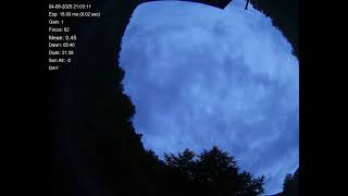 All sky camera capture from Teliucu Superior, Romania 2025-08-04