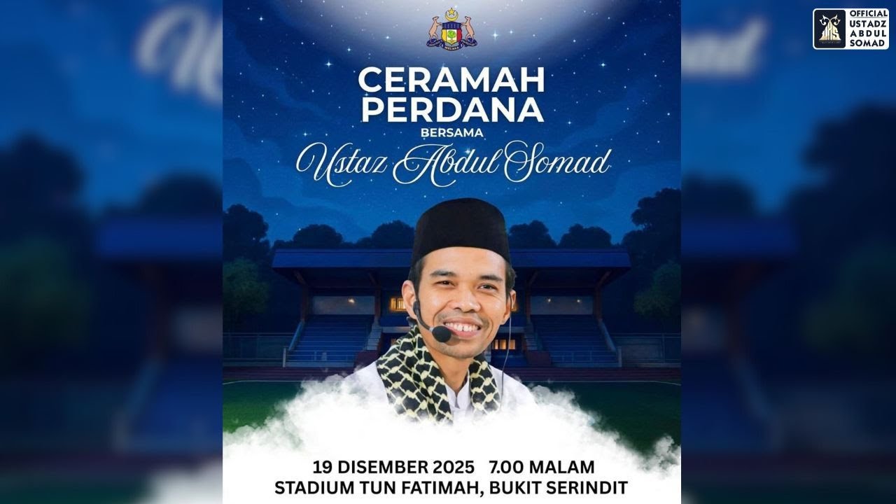 LIVE | Tabligh Akbar Stadium Tun Fatimah, Bukit Serindit. Malaysia. | Ustadz Abdul Somad