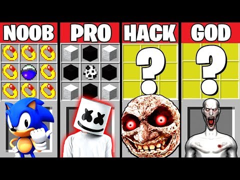 Minecraft Battle: MARSHMELLO & SCP-096 CRAFTING CHALLENGE ~ NOOB vs PRO vs HACKER vs GOD – Animation