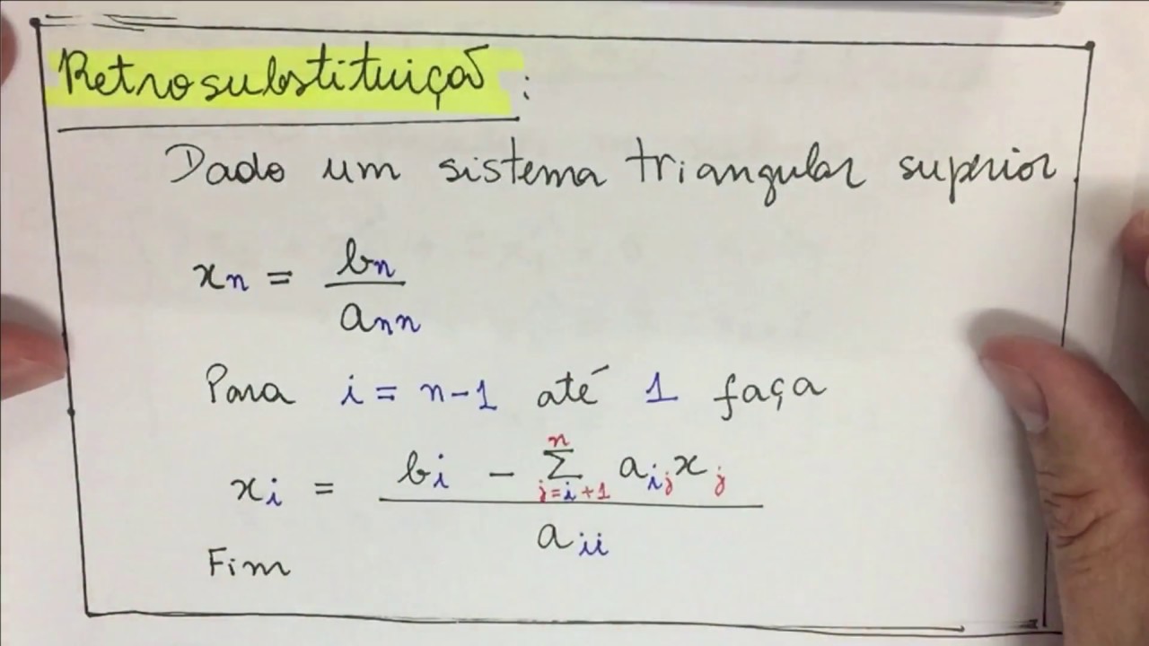CNUM-009- Sistemas de Equações Lineares: Teoria Preliminar