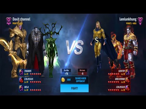 THANOS (OBELISK) VS SENTRY TIMELINE BATTLE | MARVEL FUTURE FIGHT