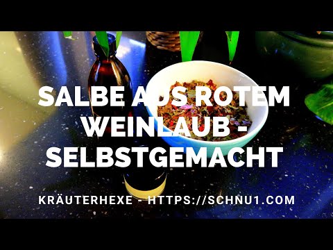 SALBE AUS ROTEM WEINLAUB SELBSTGEMACHT ❤