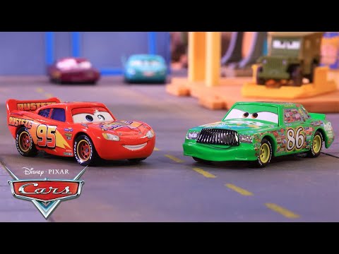 Lightning McQueen and Chick Hicks Race for the Piston Cup! | Pixar Cars