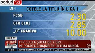 UPZ: Cotele la titlu in Liga 1, dupa primele 3 etape ale sezonului