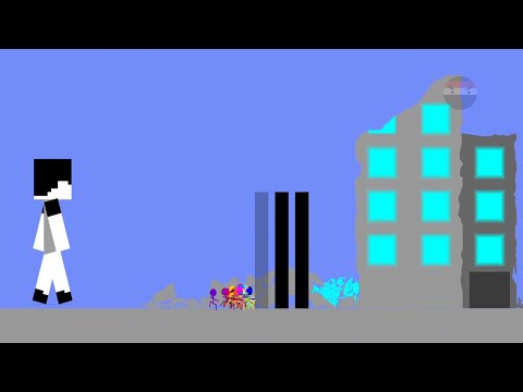 Escape from the Stupid Minecraft Steve  -  Algodoo sTICKMAN ! - Stupid Marble race