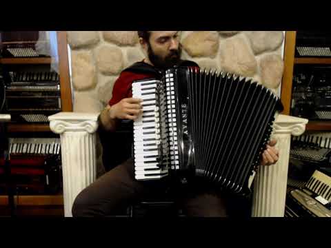 4058 - Black Borsini Avante Bassetti C System Free Bass Piano Accordion LMM 41 120 $2999