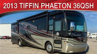 A preview image of the linked video showcasing 2013 Tiffin Phaeton 36QSH