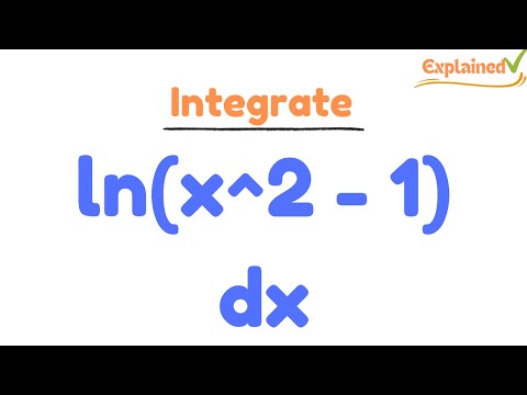 integrate ln(x^2 - 1)dx