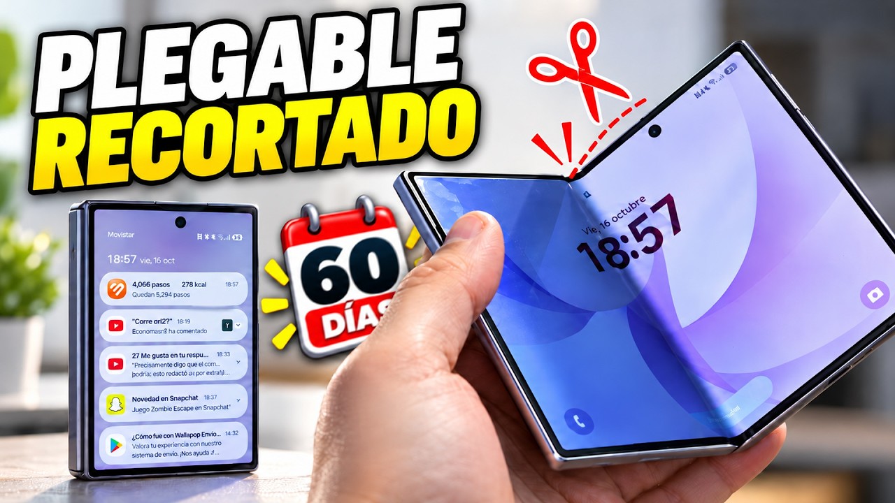 SAMSUNG Galaxy Z FOLD 8 | 60 DÍAS después del PLEGABLE RECORTADO